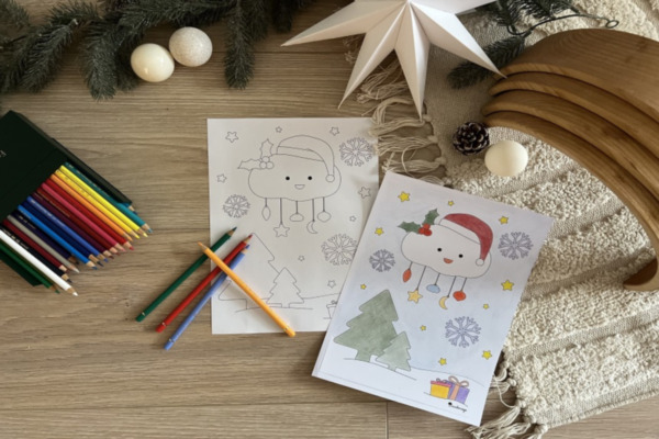 Ausmalbild zu Weihnachten: Für Klein und Groß